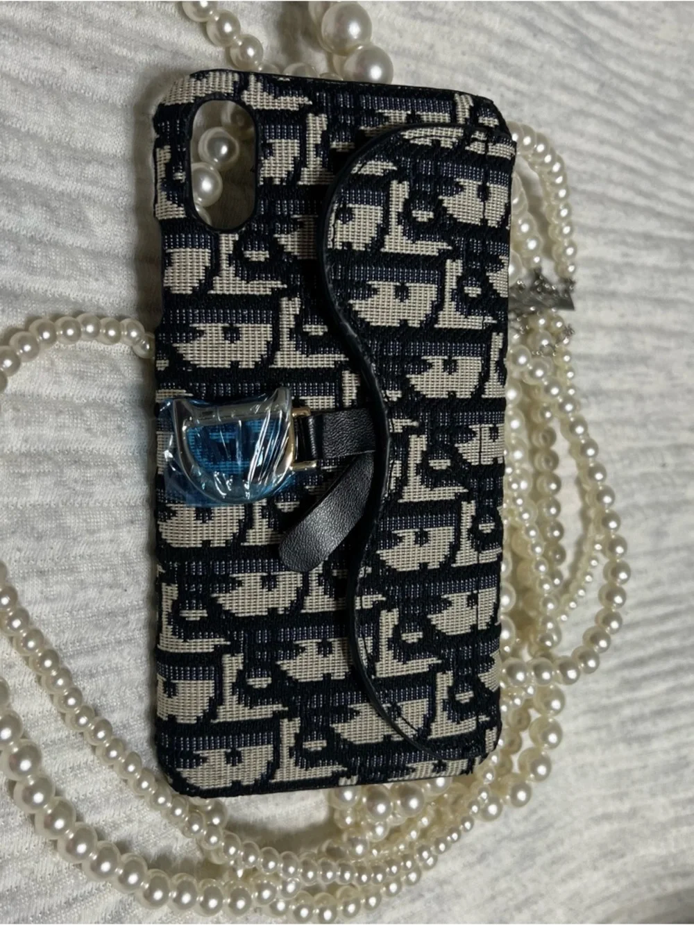 NEW Dior Monogram D-Emblem Authentic IPhone 10 Max Pro Phone Case Luxury